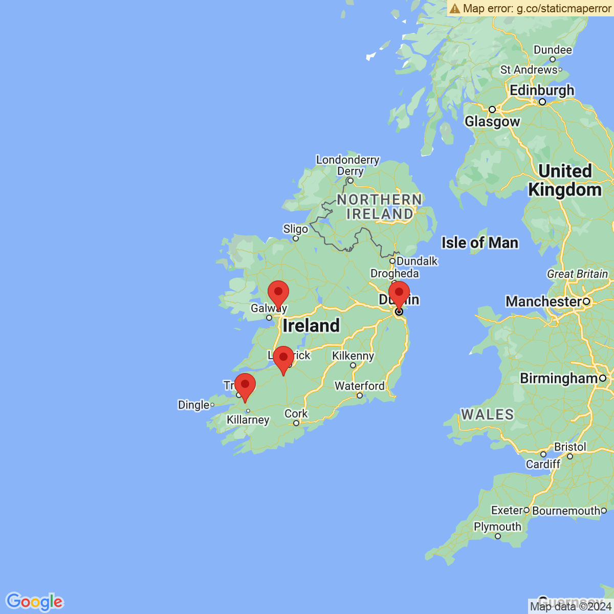 Carte du voyage PAYSAGES DU CONNEMARA