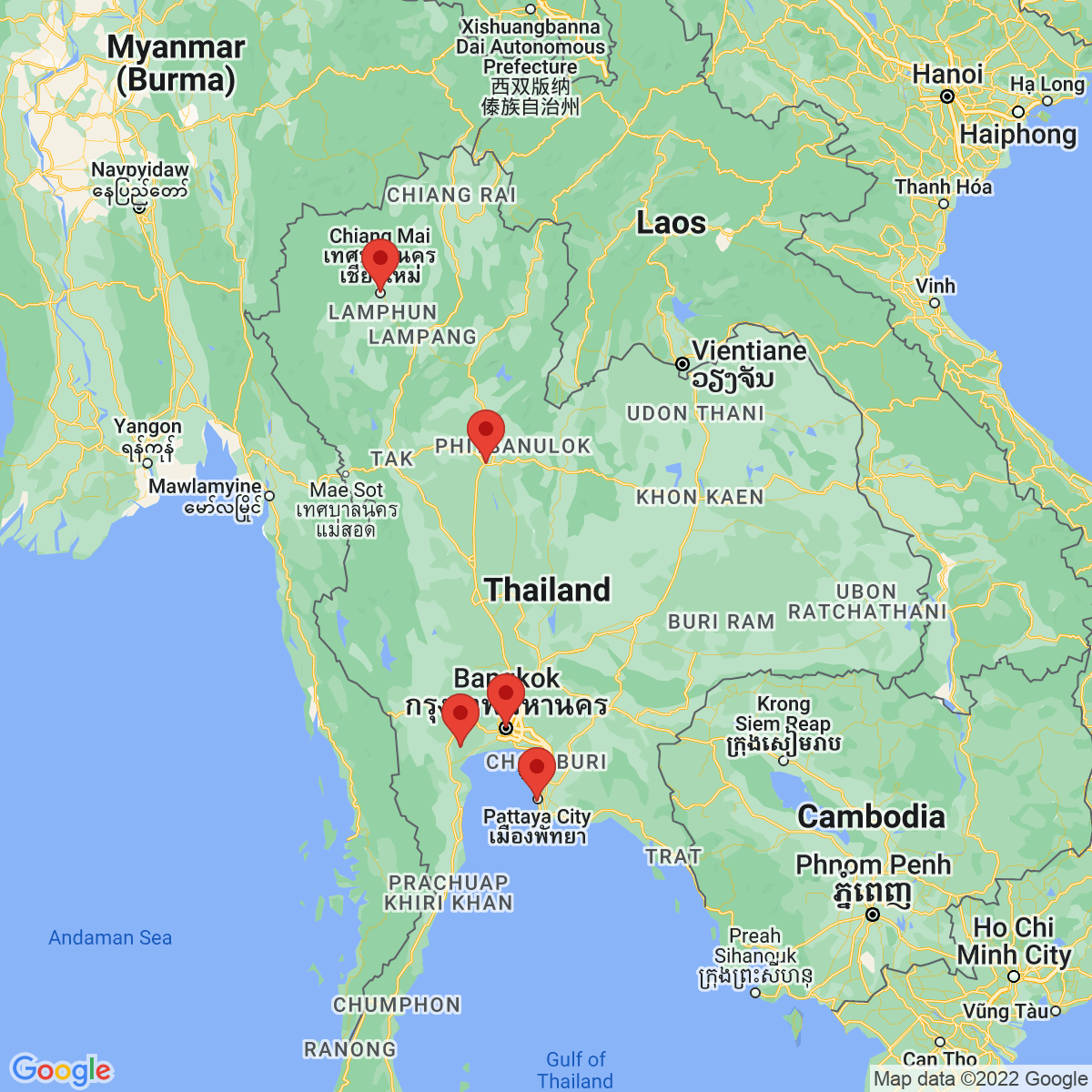 Carte du voyage PARFUMS D'ORCHIDÉES ET D'AUTHENTICITÉ