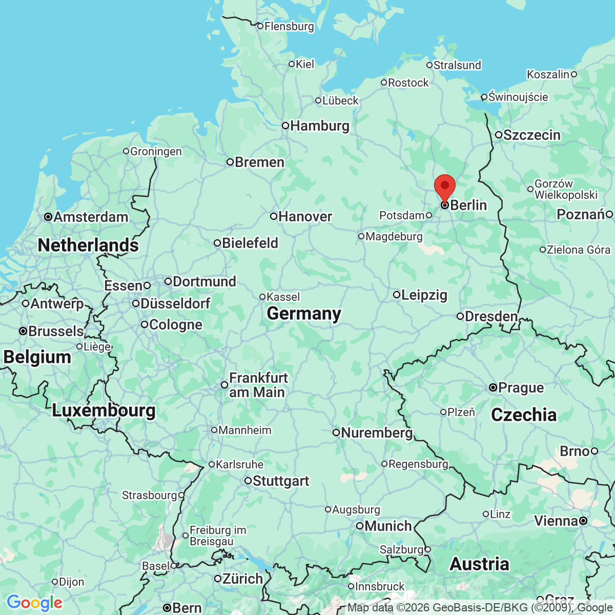 Carte du voyage BERLIN - EN LIBERTE 