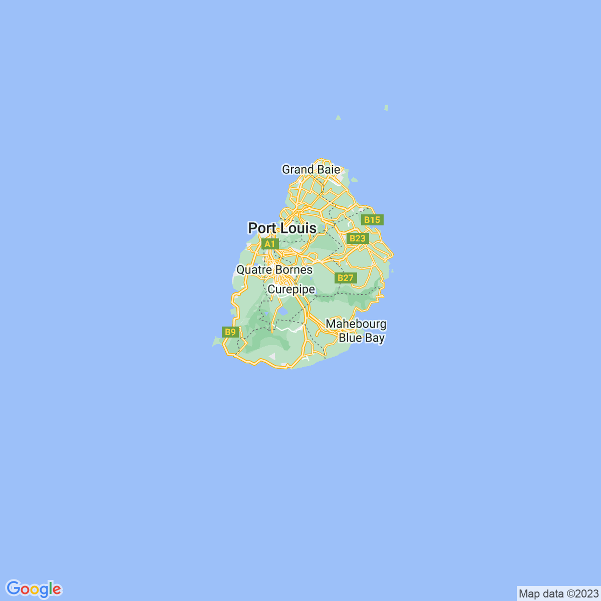 Carte du voyage SÉJOUR ÎLE MAURICE - VACANCES SCOLAIRES DE PÂQUES ZONE C